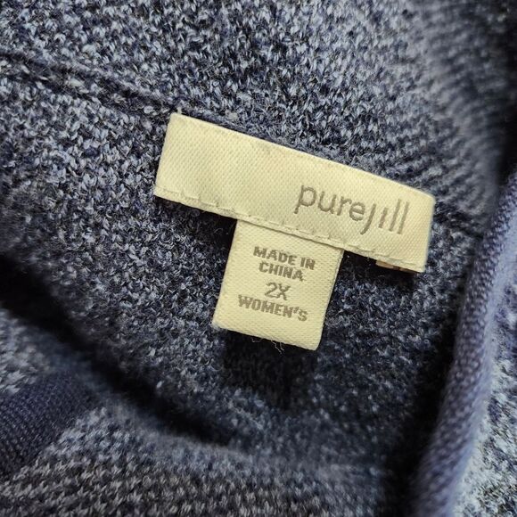 J.Jill Intarsia Pure Jill Jacquard Cardigan - Picture 6 of 14